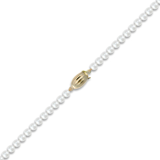 9ct Gold Clasp Akoya Pearl Elegant Necklace 5-5.5mm - JBB337