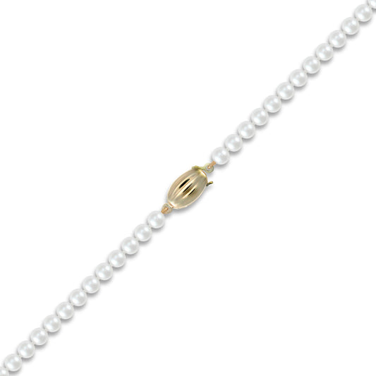 9ct Gold Clasp Akoya Pearl Elegant Necklace 5-5.5mm - JBB337