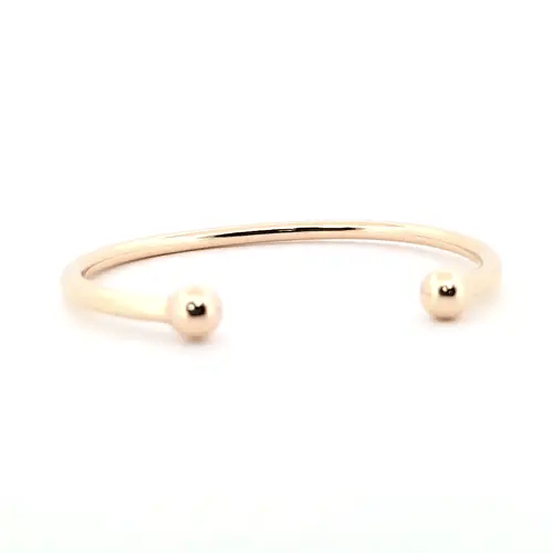Mens 9ct Gold Heavyweight Torque 4mm Bangle Bracelet - JBG104