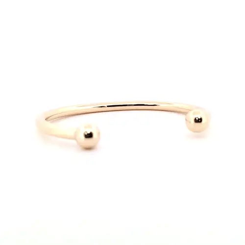 Mens 9ct Gold Heavyweight Torque 5mm Bangle Bracelet - JBG106