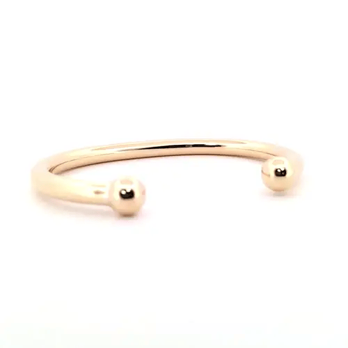 Mens 9ct Gold Heavyweight Torque 6mm Bangle Bracelet - JBG107