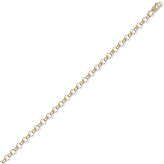 9ct Gold Round Belcher 4.7mm Chain Necklace - JCN001F