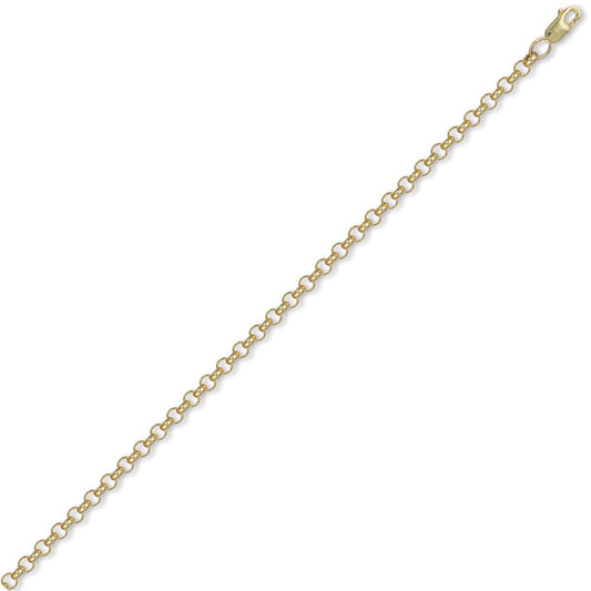 9ct Gold Round Belcher 4.3mm Chain Necklace - JCN001G