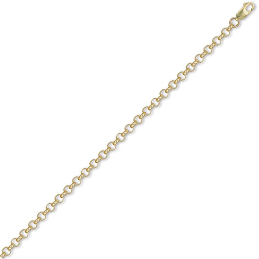 9ct Gold Round Belcher 5.2mm Chain Necklace - JCN001H