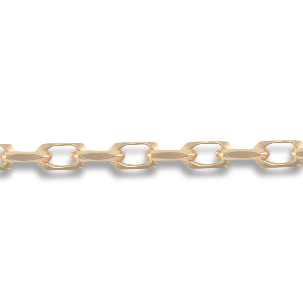 9ct Gold Italian Diamond Cut Belcher 3.2mm Pendant Chain Necklace - JCN003C