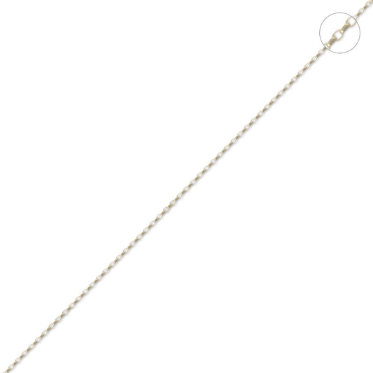 18ct Gold Diamond Cut Belcher 1.3mm Pendant Chain Necklace - JCN074A