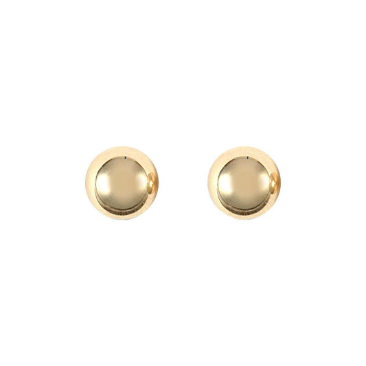 9ct Gold Ball Bead Stud Earrings, 4mm - JES078