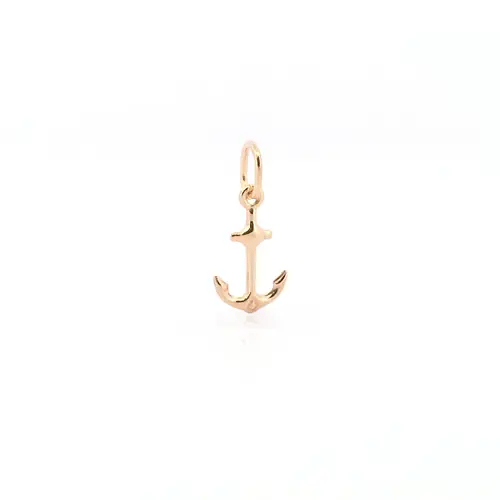 Ladies 9ct Gold Anchor Charm Pendant - JPC220