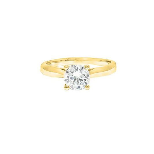 9ct Gold Lab Created Diamond Solitaire Travel Ring 1.00CT - LABJRN593