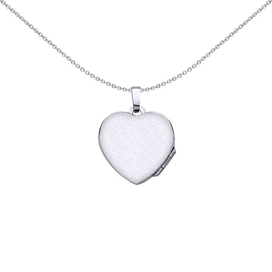 Sterling Silver Tree Bouquet Heart Leaves Photo Locket Necklace - LK28