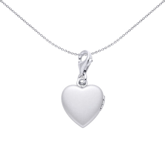 Silver Hand Prints Charm Love Heart Locket Pendant - LK83