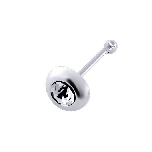 Silver Multi Colour Crystal Nose Studs - Pack of 20 3mm - NP5