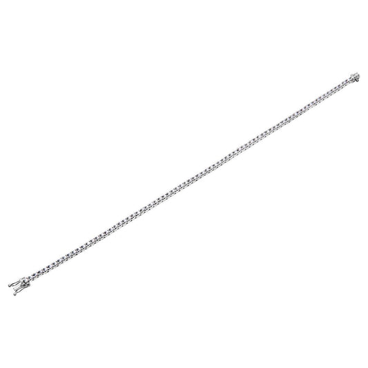 18ct White Gold Round 1ct Diamond Tennis Tennis Bracelet 7.5 inch - PBCAXL01219W