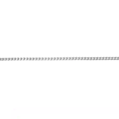 950 Platinum 3D Square Curb Franco 1.7mm Pendant Chain Necklace - PCN005A