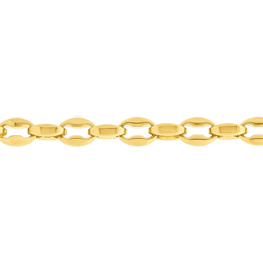 Gold-plated Stainless Steel Chain Necklace 18" 45cm - STN0007GP