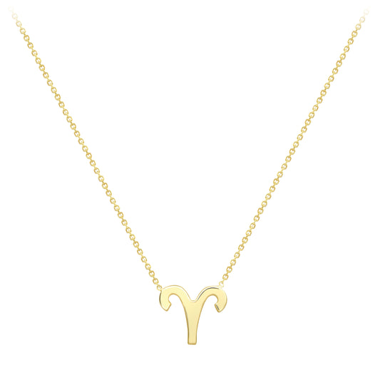 9ct Gold Aries Necklace 16/18" 42/45cm - ZDNR02AR2