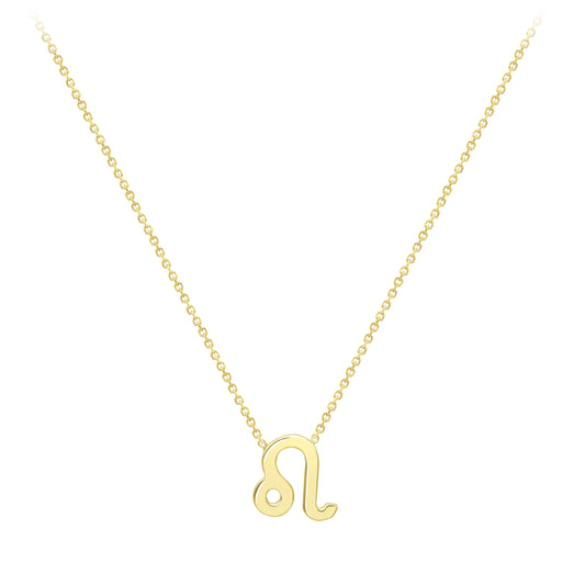 9ct Gold Leo Necklace 16/18" 42/45cm - ZDNR02LE2