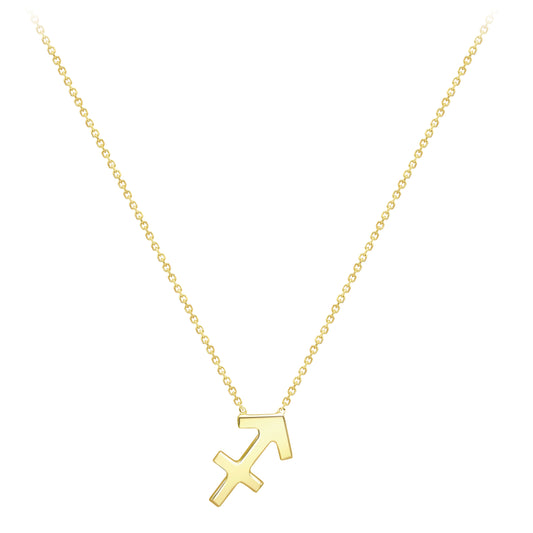 9ct Gold Sagittarius Necklace 16/18" 42/45cm - ZDNR02SG2
