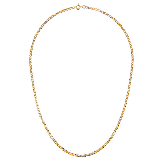 9ct Gold  Rope Chain Necklace 2mm 16 inch - 040AXLHVCY-16