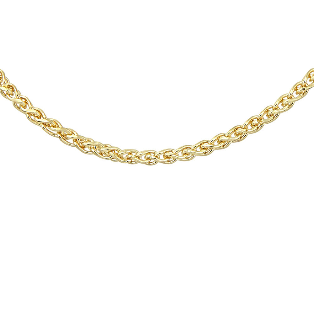 9ct Gold  Spiga Wheat Chain Necklace 1.5mm - 042AXLKEDY