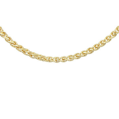 9ct Gold  Spiga Wheat Chain Necklace 1.5mm - 042AXLKEDY