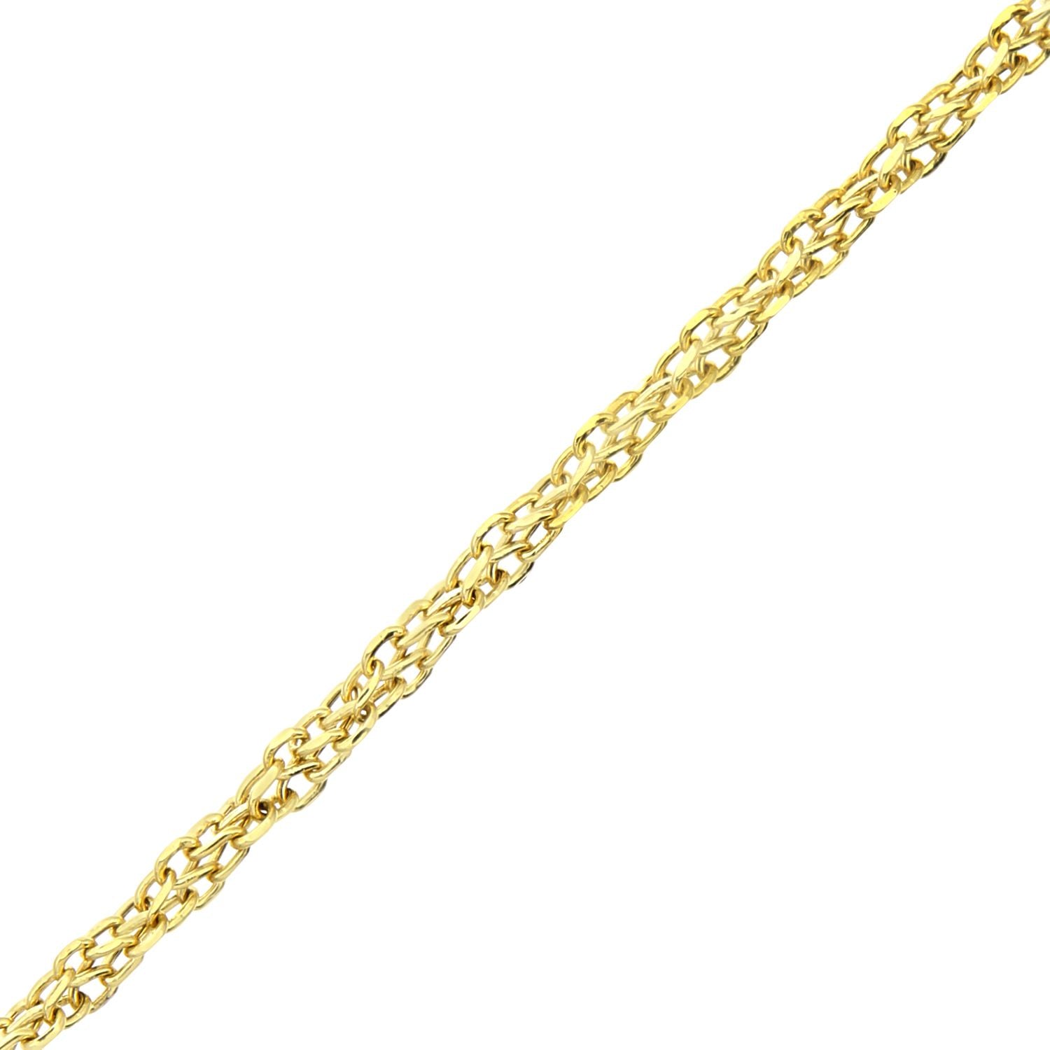 9ct Gold  Figure of 8 Infinity Link Chain Necklace 3mm - 050AXLASPD