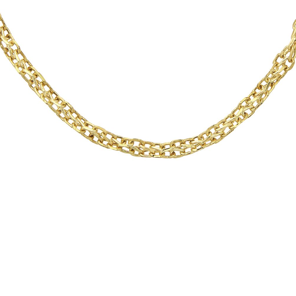 9ct Gold  Figure of 8 Infinity Link Chain Necklace 3mm - 050AXLASPD