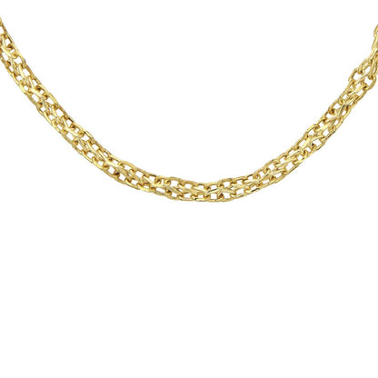 9ct Gold  Figure of 8 Infinity Link Chain Necklace 3mm - 050AXLASPD