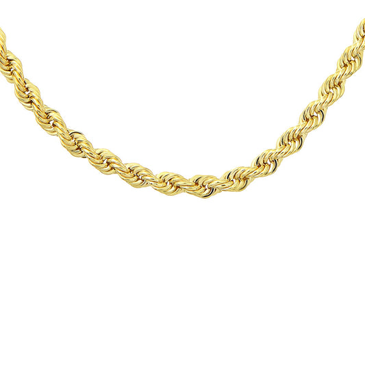9ct Gold  Rope Chain Necklace 3mm 18 inch - 050AXLHVC18