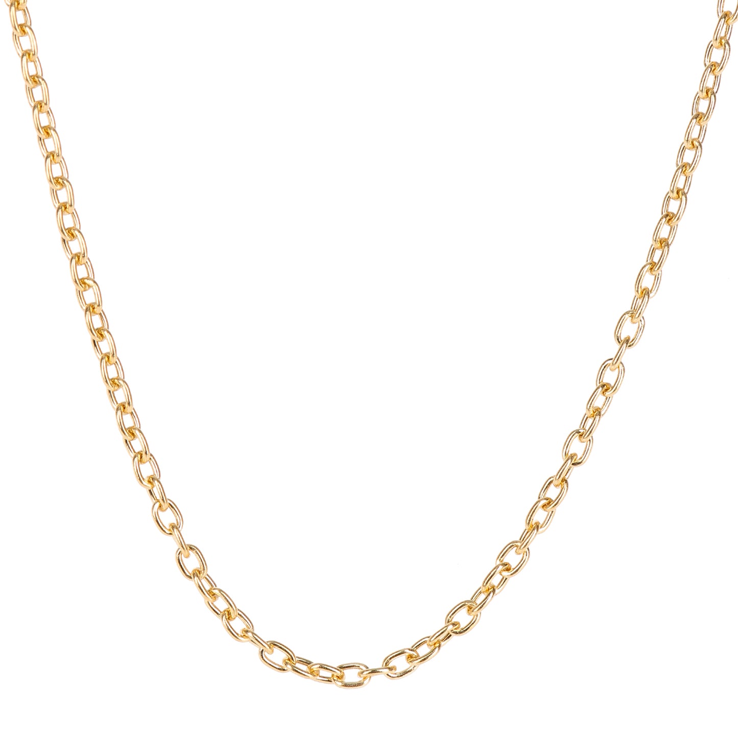 9ct Gold  Cable Chain Necklace 2mm 18 inch - 060AXLBRVY-18