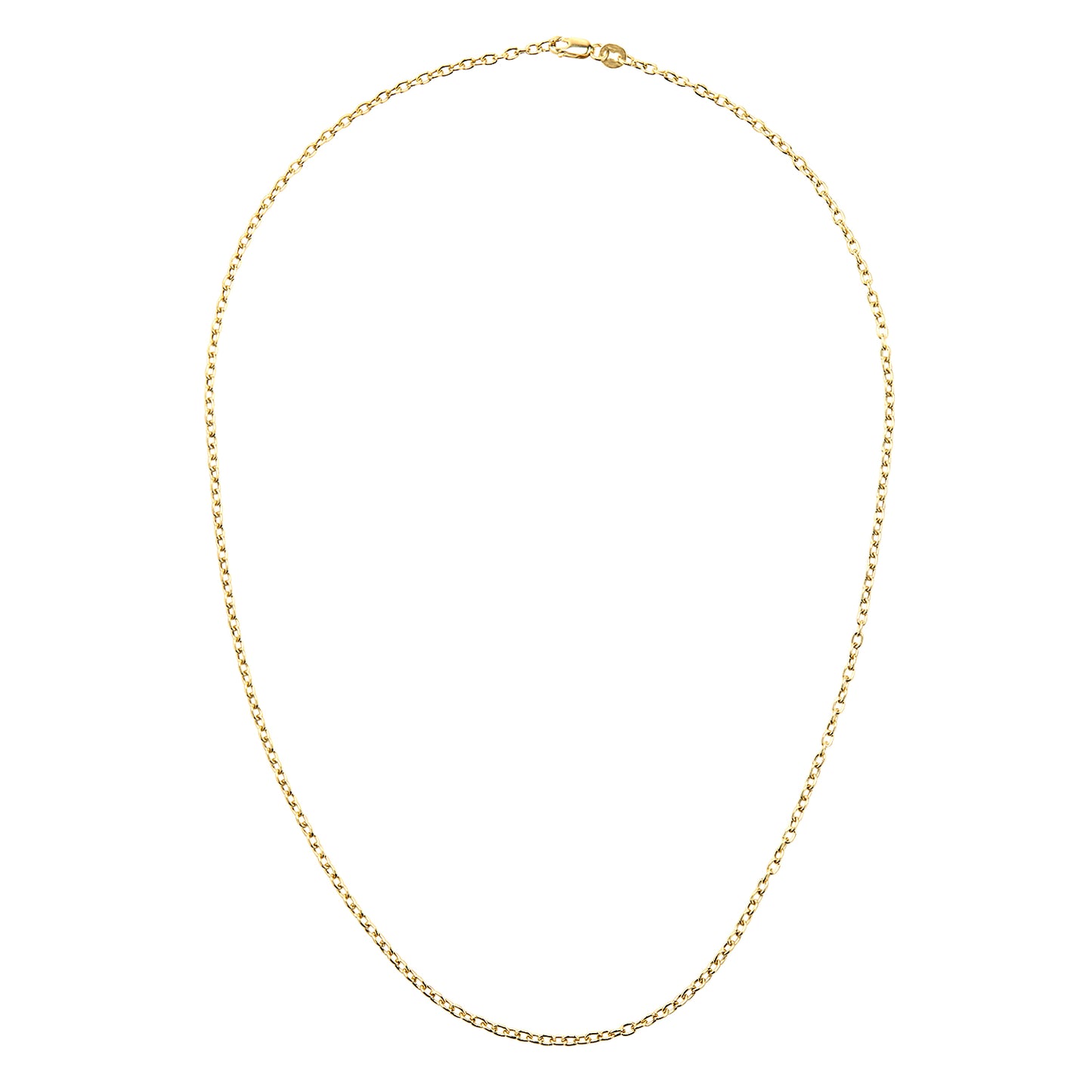 9ct Gold  Cable Chain Necklace 2mm 18 inch - 060AXLBRVY-18