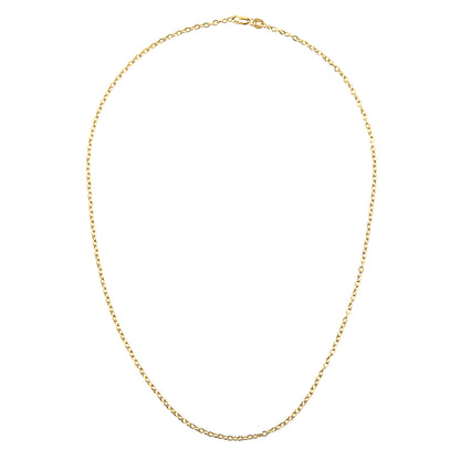 9ct Gold  Cable Chain Necklace 2mm 18 inch - 060AXLBRVY-18