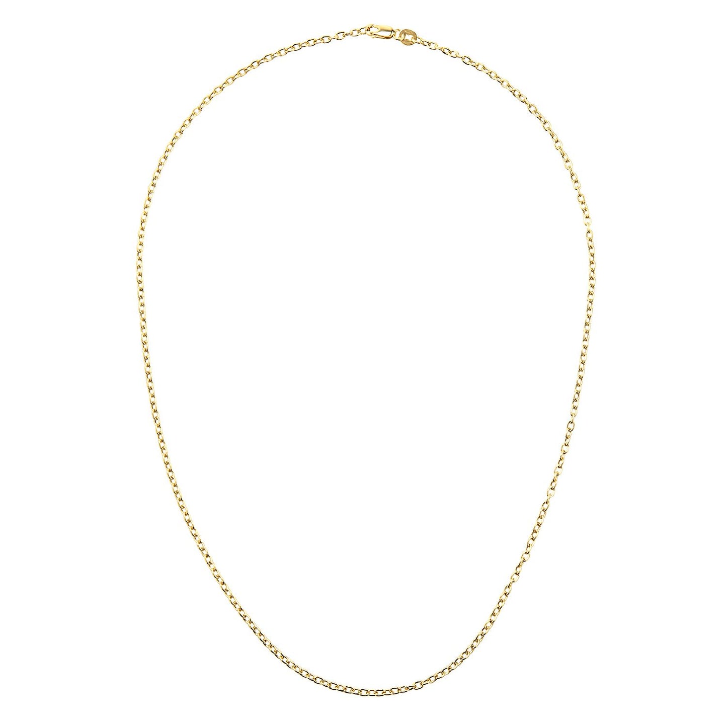 9ct Gold  Cable Chain Necklace 2mm 18 inch - 060AXLBRVY-18