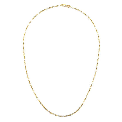 9ct Gold  Cable Chain Necklace 2mm 18 inch - 060AXLBRVY-18