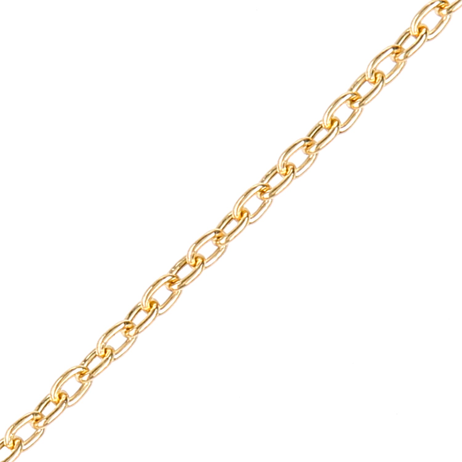 9ct Gold  Cable Chain Bracelet 2mm 7.5 inch - 060AXLBRVY-7.5