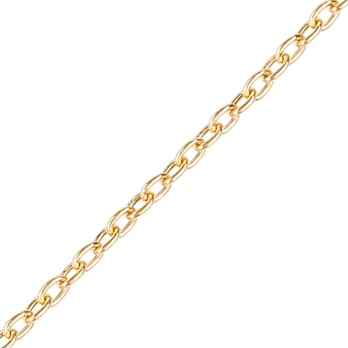9ct Gold  Cable Chain Bracelet 2mm 7.5 inch - 060AXLBRVY-7.5