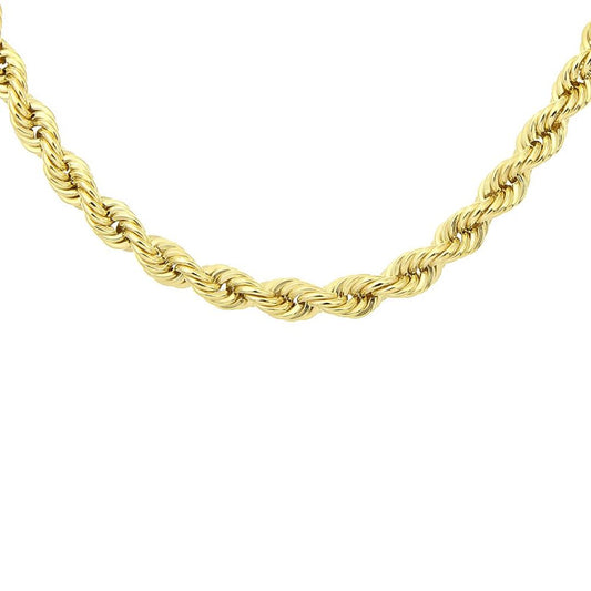 9ct Gold Rope Chain Necklace 3.5mm 18 inch - 060AXLHVC18