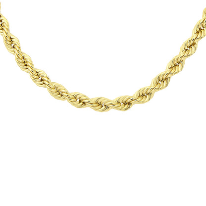 9ct Gold  Rope Chain Necklace 3.5mm 18 inch - 060AXLHVC18