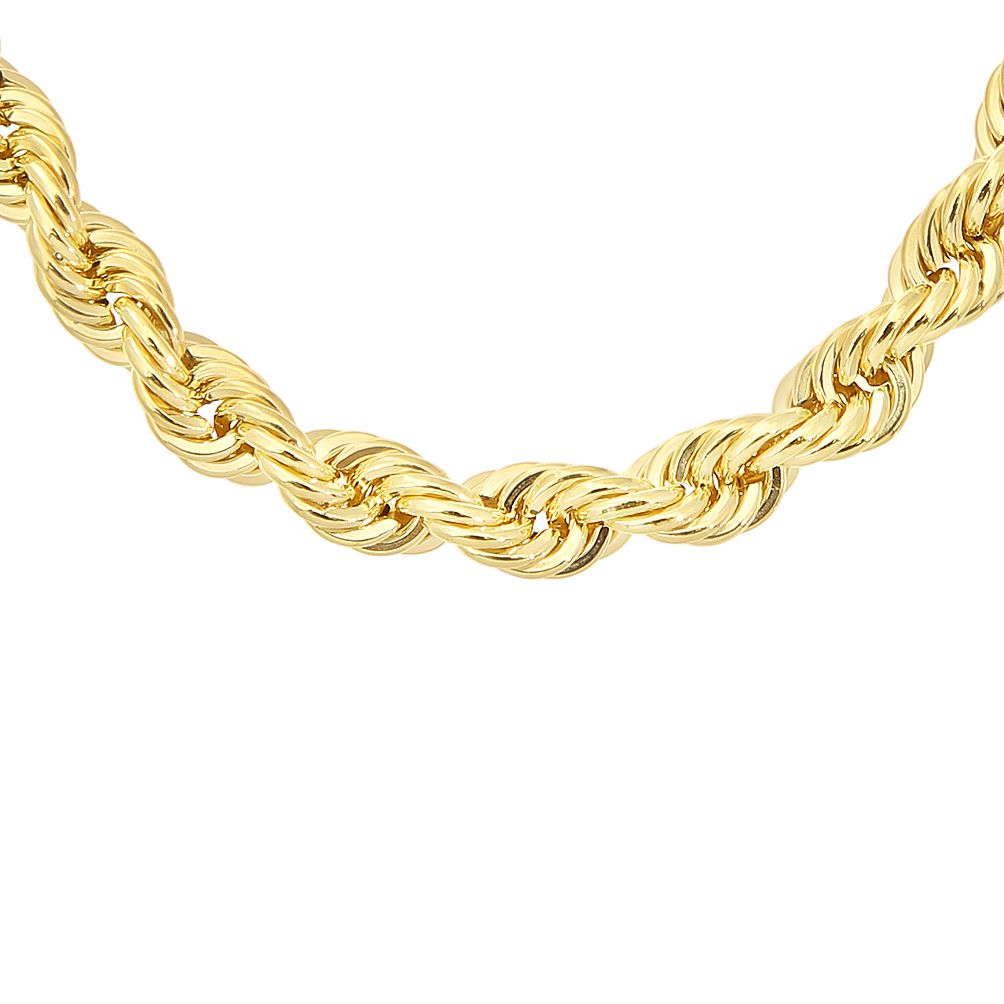 9ct Gold  Rope Chain Necklace 4.5mm - 080AXLHVC