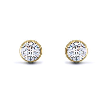 9ct Gold  Pearl & CZ Full Moon Reversible Stud Earrings 4mm & 6mm - 1-58-9459