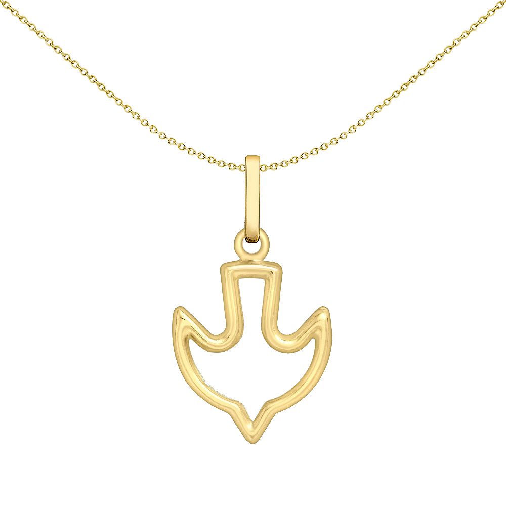 9ct Gold  Dove of Peace & Forgiveness Charm Pendant 23mm - 1-61-9193