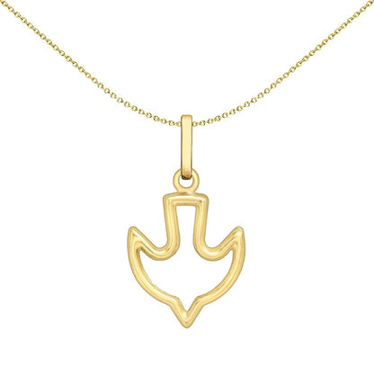 9ct Gold  Dove of Peace & Forgiveness Charm Pendant 23mm - 1-61-9193