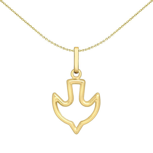 9ct Gold  Dove of Peace & Forgiveness Charm Pendant 23mm - 1-61-9193