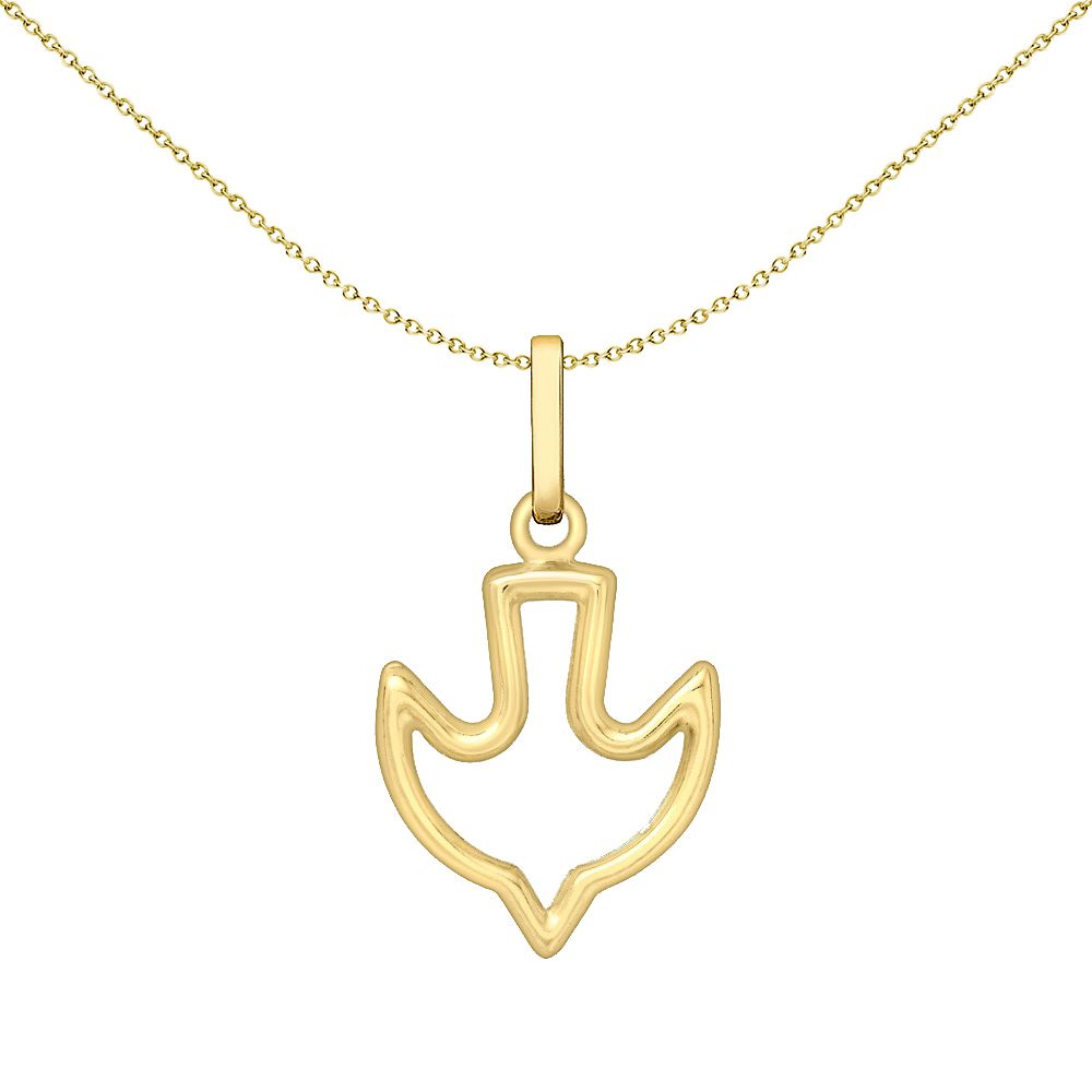 9ct Gold  Dove of Peace & Forgiveness Charm Pendant 23mm - 1-61-9193