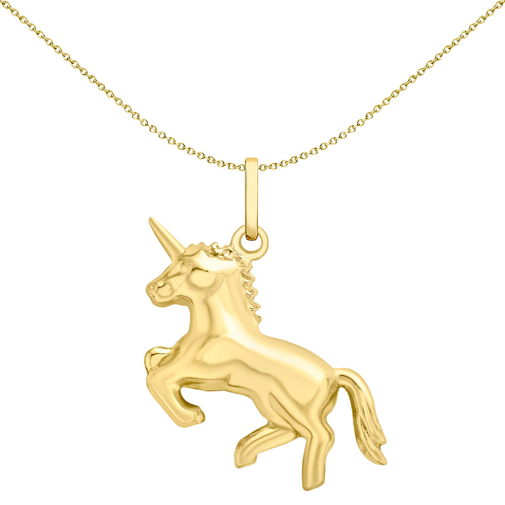 9ct Gold  23mm x 21mm unicorn charm pendant - 1-61-3113