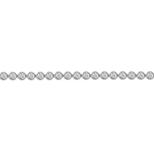 18ct White Gold  1ct Diamond Line Tennis Bracelet 2.6mm - 18B004-100