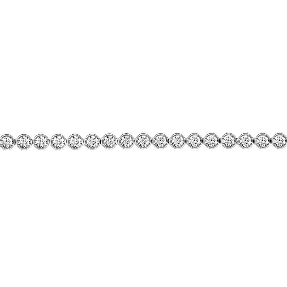 18ct White Gold  1ct Diamond Line Tennis Bracelet 2.6mm - 18B004-100