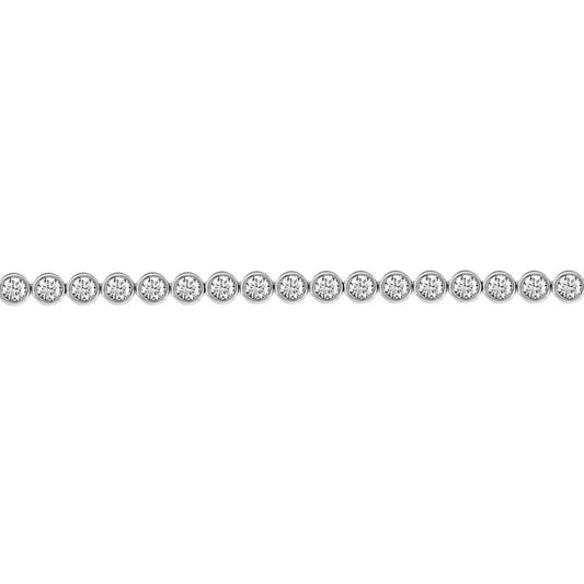 18ct White Gold  2ct Diamond Line Tennis Bracelet 2.9mm - 18B004-200