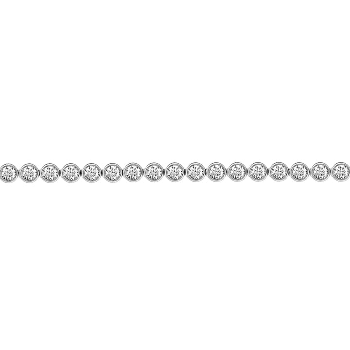 18ct White Gold  3ct Diamond Line Tennis Bracelet 4.1mm - 18B004-300