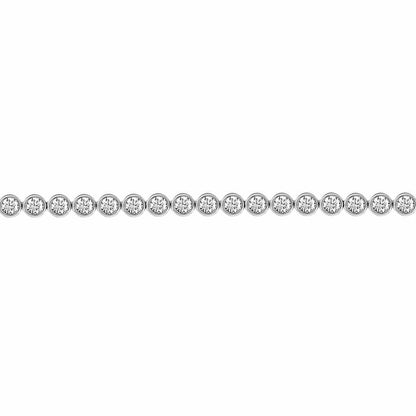 18ct White Gold  3ct Diamond Line Tennis Bracelet 4.1mm - 18B004-300